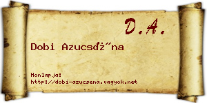 Dobi Azucséna névjegykártya